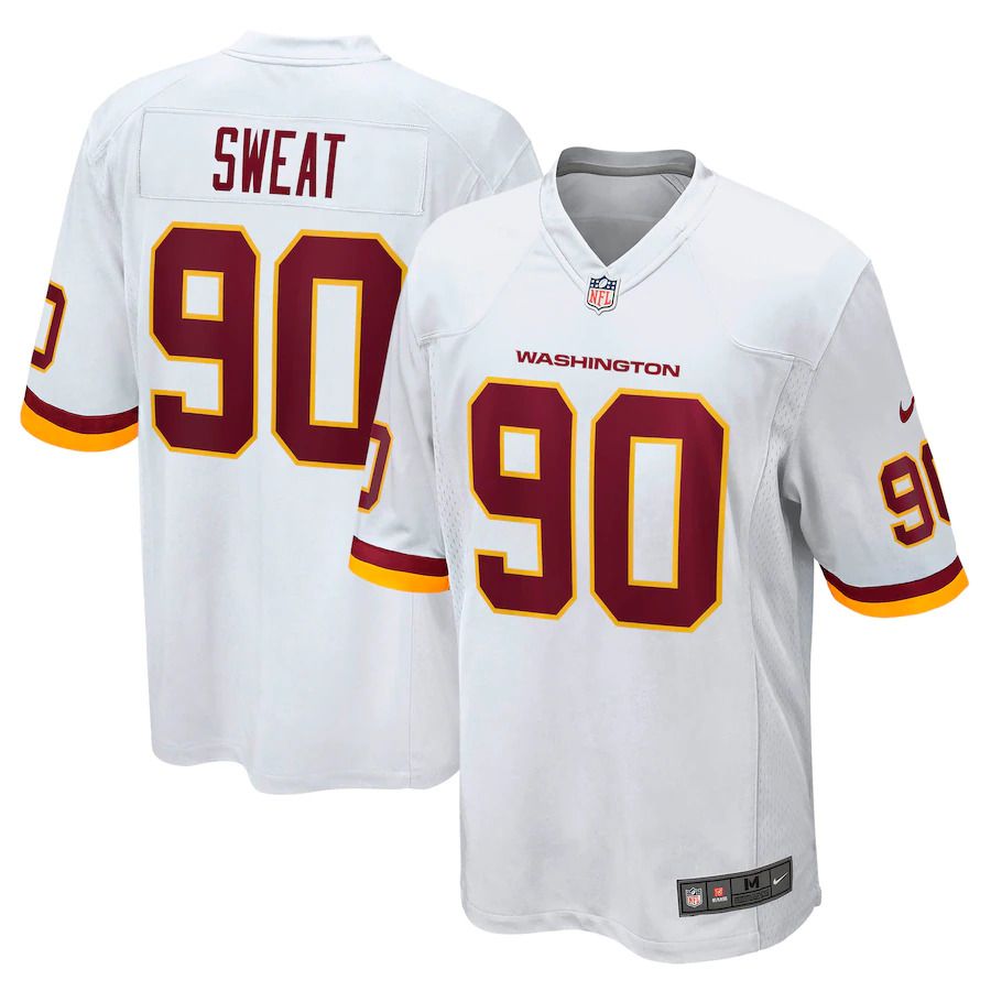 Men Washington Redskins 90 Montez Sweat Nike White Game NFL Jersey